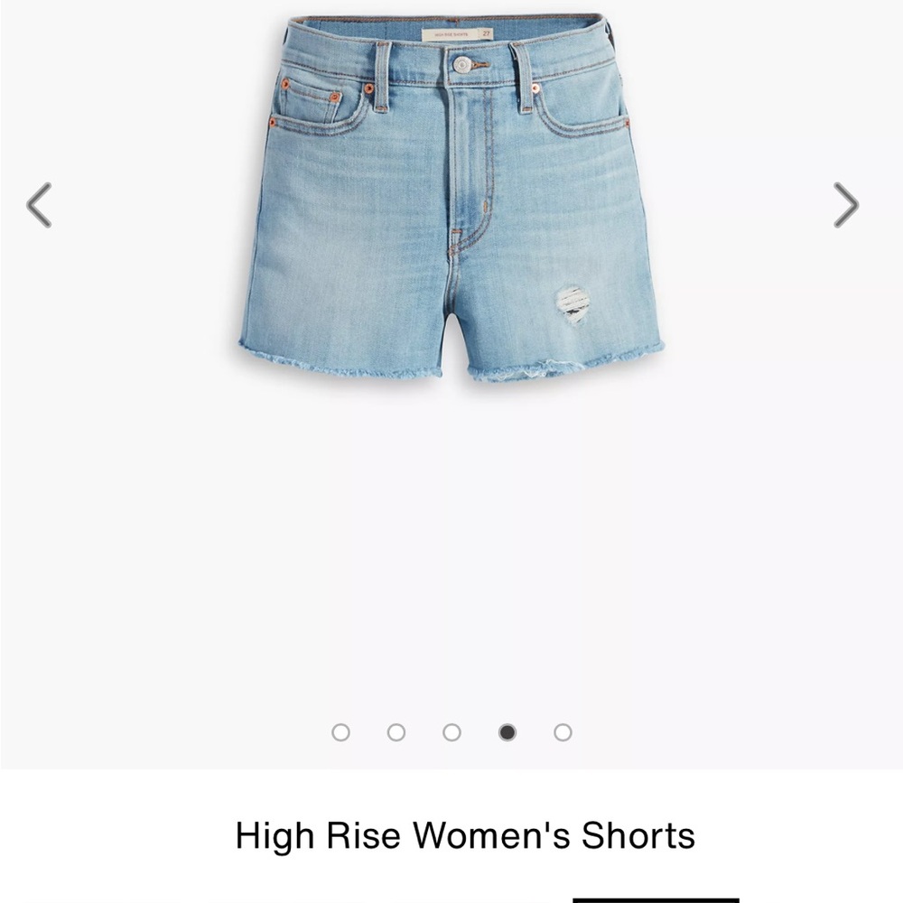 NWT Levi’s high rise shorts 25